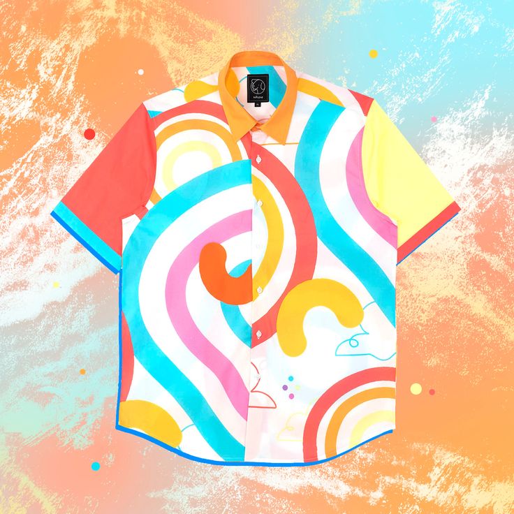 As we transfer over to our new sizing, we have a selection of leftover button-ups available! Please note that all sales are final for these shirts.SPECS∙ Sizing: XS-3XL, Unisex ∙ Shirts fit smaller, it's recommended to select a size up.∙ Material: 100% Cotton Multicolor Abstract Print Button-up Shirt, White Abstract Print Button-up Shirt, Multicolor Graphic Print Button-up Short Sleeve Shirt, Groovy Graphic Print Summer Shirt, Cotton Shirt With Retro Print In Relaxed Fit, Trendy Cotton Shirt With Abstract Print, Relaxed Fit Multicolor Shirt With Graphic Design, Fun Summer Button-up Shirt, Fun Cotton Hawaiian Shirt With Graphic Print