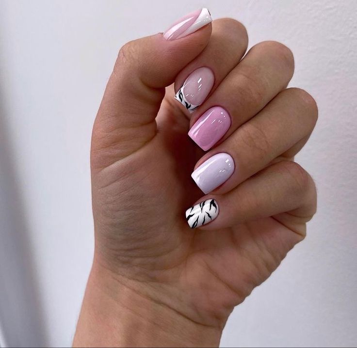 Retro Nails, Hello Nails, Grunge Nails, Casual Nails, Blush Nails, Classy Acrylic Nails, Short Acrylic Nails Designs, Oval Nails, Dipped Nails