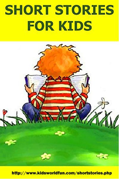 a book cover for short stories for kids with an orange haired boy sitting on the grass