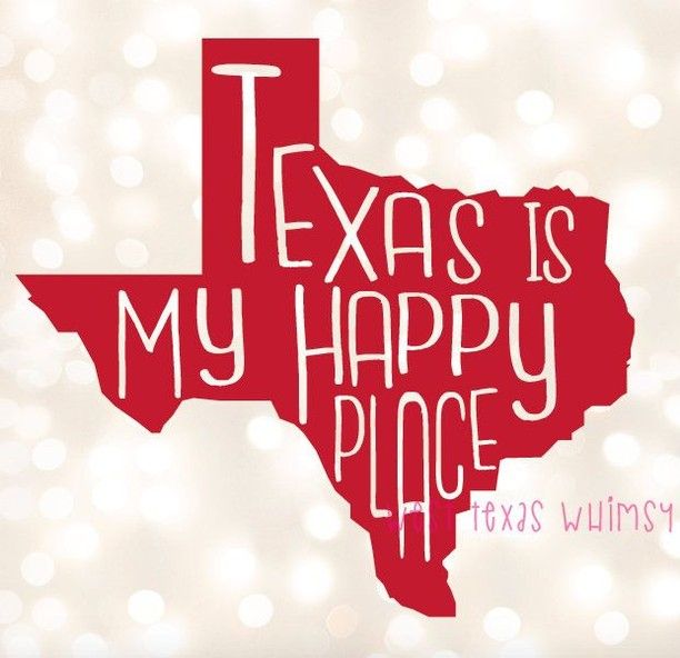 texas is my happy place decal