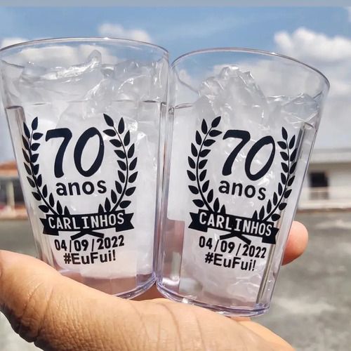 100 Copo Lagoinha Personalizado 190ml ( Acrílico ) Shot Glass, Wine Glass, Wine, Tableware, Glass