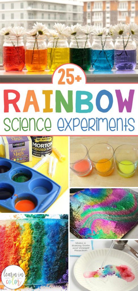 25 rainbow science experiments for kids that are fun and easy to do with the kids