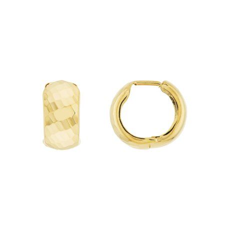 14K Gold Textured Huggie Wide Hoop Earrings - Women. A timeless classic in any womans wardrobe these rich pieces of 14 karat beauty exude a high polish quality that will punctuate any outfit. These earrings are perfectly crafted for accentuating facial features and simple enough to go with any style without being distracting. An easy to open clasp makes the perfect closure for quick application and removal. Size: one size.  Gender: female.  Age Group: adult. Pearl Bracelet Gold, Gold Rings Stackable, Mother Birthday, Hoop Earring Sets, Sterling Silver Hoop Earrings, Huggie Hoop Earrings, Mens Jewelry Bracelet, Gold Texture, Jewelry Earrings Hoops