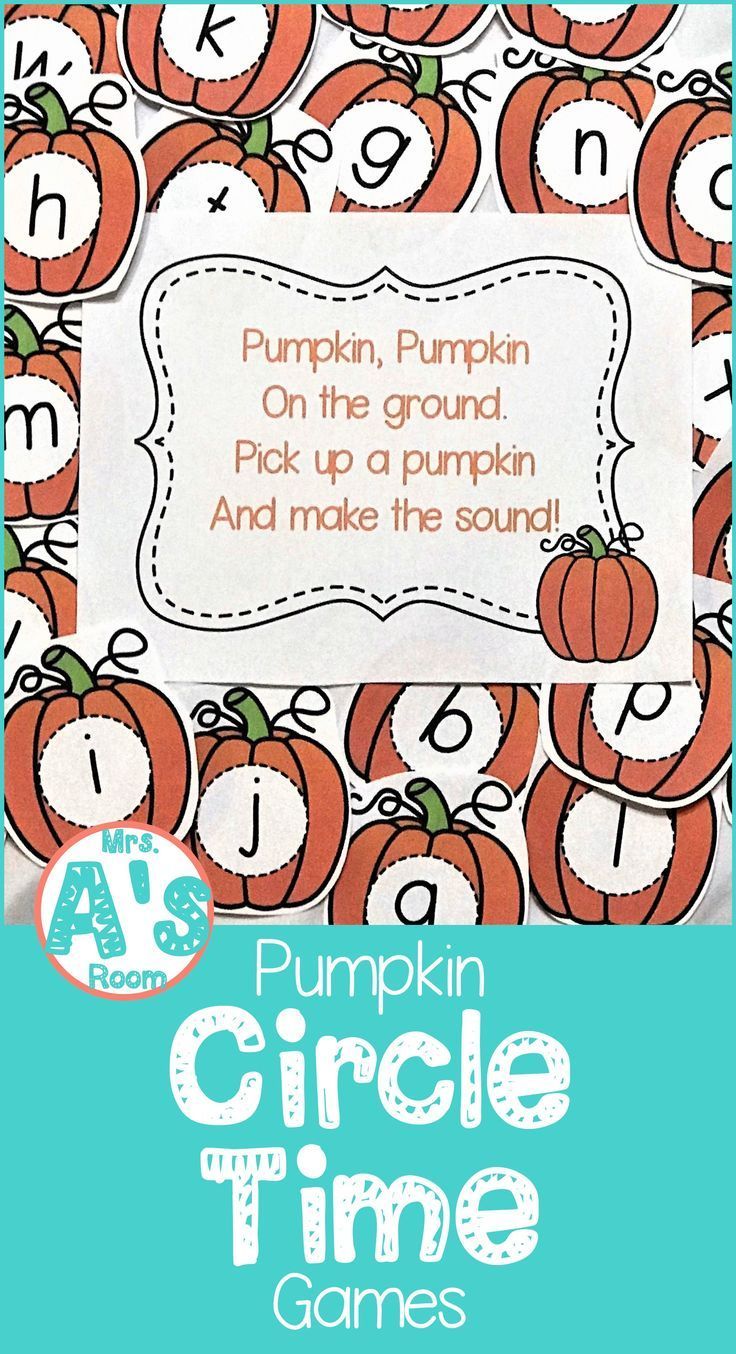 a pumpkin themed circle time game for kids