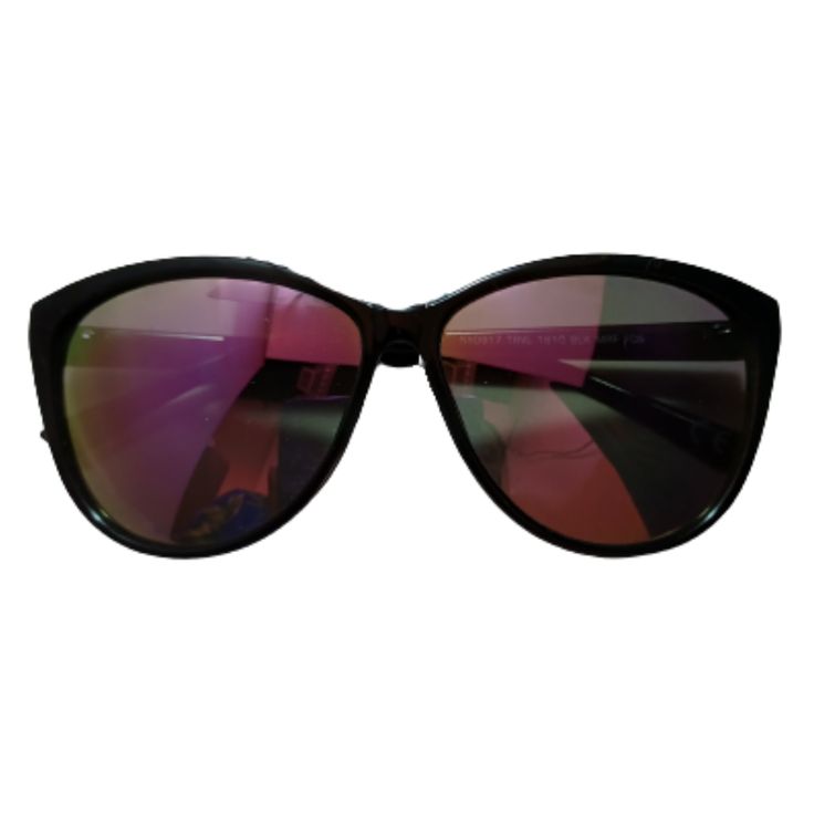 Purple/Black Women's Circled Tinted Purple/Black Sunglasses 100% UVA/UVB Protection. Black Cat Eye Sunglasses With Uv Protection For Beach, Black Mirrored Cat Eye Sunglasses For Beach, Black Mirrored Sunglasses For Beach, Black Aviator Sunglasses With Uva Protection For Beach, Black Polarized Cat Eye Sunglasses For Outdoor, Black Glass Shield Sunglasses For Beach, Beach Black Glass Shield Sunglasses, Black Cat Eye Sunglasses With Gradient Lenses For Outdoor, Black Sunglasses With Uva Protection