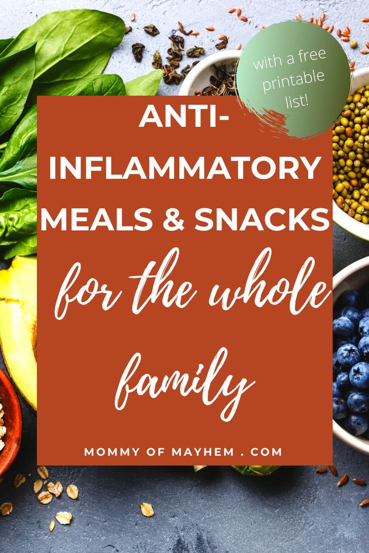 Anti-Inflammatory Meals for the Whole Family - Mommy of Mayhem Inflammatory Meals, Inflammation Diet Recipes, Inflammation Foods, Inflammation Recipes, Anti Inflamatory, Anti Inflammation Recipes, Autoimmune Diet, Inflammatory Recipes, Inflammation Diet