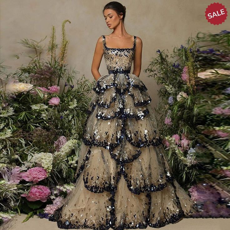 Indulge in luxury and elegance with the Dreamy Vow 2023 Dubai Evening Dress. Adorned with sparkly sequins and tiered ruffles, this gown exudes glamour and sophistication. Perfect for weddings and formal events, it will elevate your style and make you feel like royalty. Embrace the timeless beauty of this dress and make a statement. window.adminAccountId=244214477; Sari Ideas, Modern Sari, Robes Glamour, Fashion Fails, Gaun Fashion, Tarik Ediz, 파티 드레스, Chique Outfits, Designer Evening Dresses