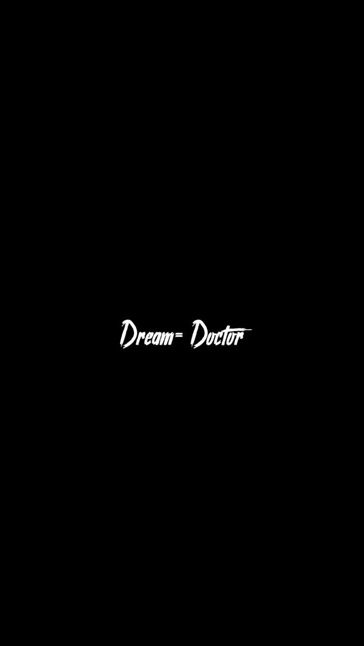 a black background with the words dream doctor on it