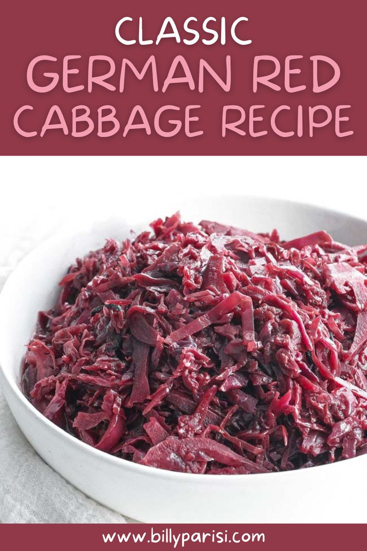 a white bowl filled with red cabbage