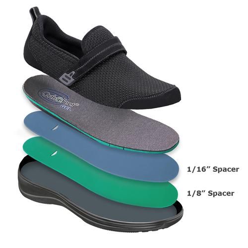 Orthopedic Women's Slip-On Shoes | Quincy Black Functional Slip-on Walking Shoes With Arch Support, Comfortable Sports Slip-ons With Arch Support, Comfortable Functional Walking Shoes With Arch Support, Ergonomic Slip-on Walking Shoes, Functional Walking Shoes With Arch Support And Slip-on Fit, Functional Slip-ons With Arch Support And Round Toe, Comfortable Slip-ons With Arch Support For Sports, Slip-on Walking Shoes With Arch Support, Slip-on Walking Shoes With Gel Cushioning