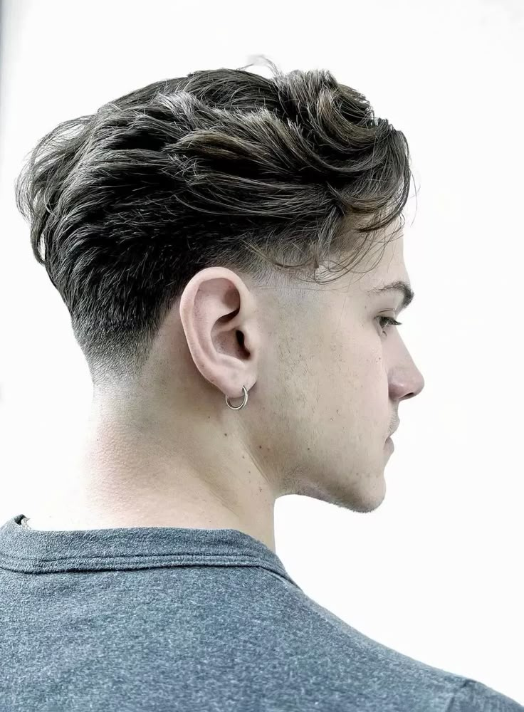 The Classic Flow Hairstyle is Back - Gallery | Haircut Inspiration Mens Haircut Pushed Back, Mens Haircut Undercut Longer Hair, Short Pushed Back Hair Men, Pushed Back Long Hair Men, Medium Length Men’s Haircut, Mens Flow Hairstyles, Prince Hairstyles, Men’s Haircuts Medium Length Short, Slickback Undercut