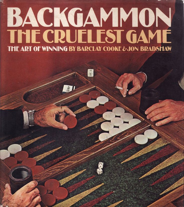 backgammon the cruelest game by barry cook and jon brashaw, paperback