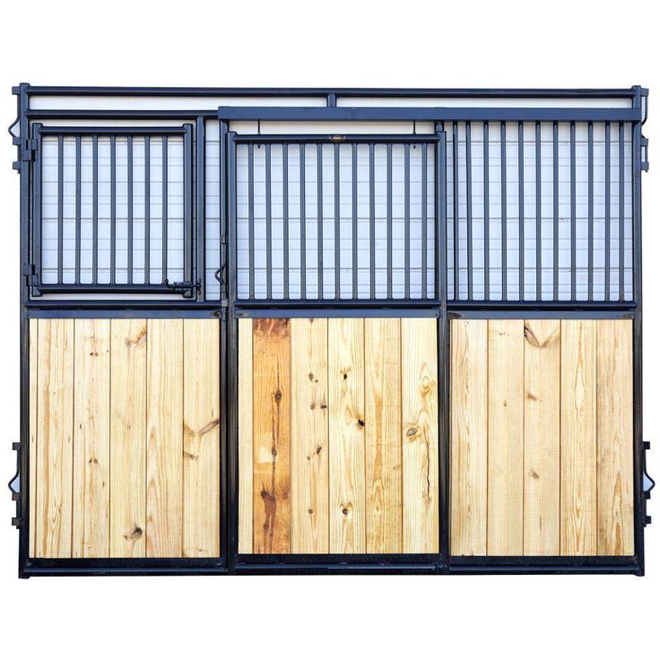 Metro Gate Horse Stall Front 12' Classic Sliding Horse Stall Door, Stall Doors For Horses, Stall Fronts, Stall Door, Barn Stalls, Horse Arena, Horse Barn Plans, Horse Stall, Dream Horse