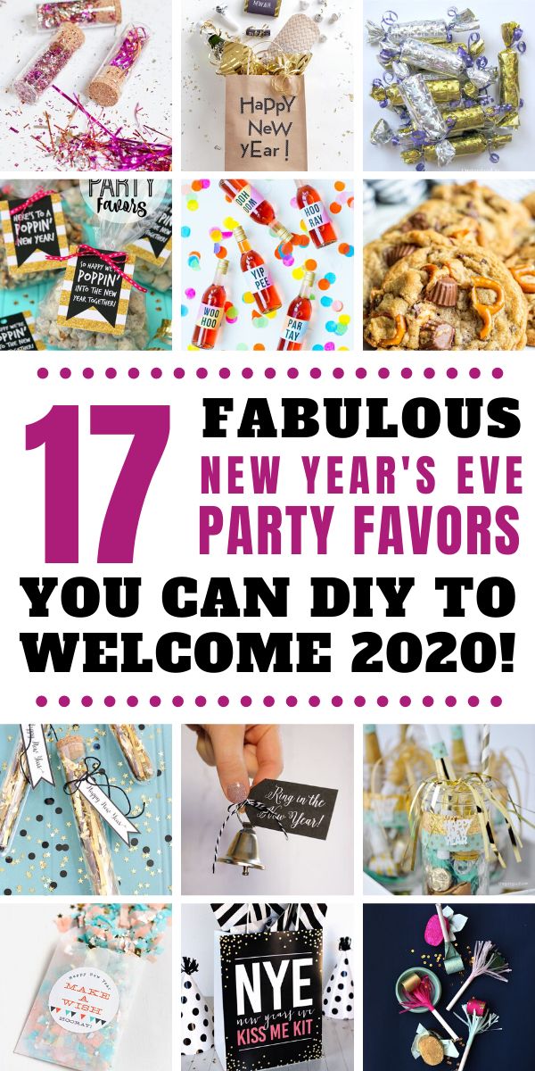 new year's eve party favors that you can diy to welcome