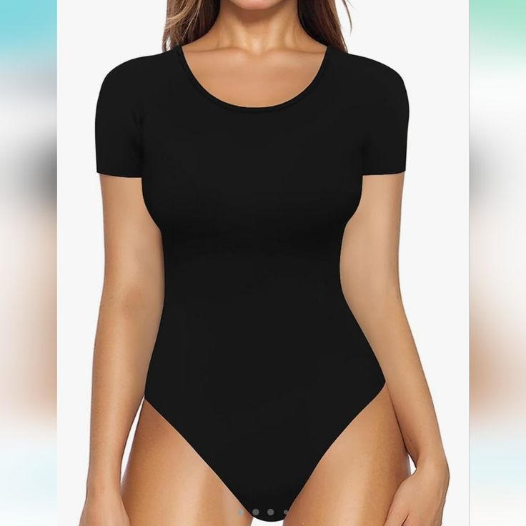 Nwt, Size Xxl Black Short-Sleeved Bodysuit W/ Snap Closures At The Bottom. Open To Reasonable Offers As Usual. Approximate Measurements: 30 In. Length, 20 In. Across. Tags -- Basics, Bodysuit, Scoop Neck T Shirt Bodysuit, Collar Bodysuit, One Piece Jumper, Bodysuit Shirt, Bodysuit Tops, Shirt Bodysuit, Bodysuit Designs, Body Suit With Shorts, Square Neck Bodysuit