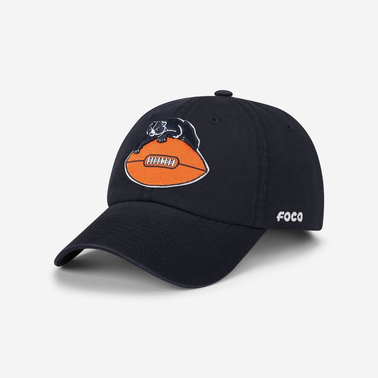 Chicago Bears Retro Logo Casual Classic Cap FOCO - FOCO.com Sports Dad Hat With Embroidered Logo And Curved Brim, Team-colored Snapback Baseball Cap For Game Day, Team-colored Snapback Hat For Game Day, Team-colored Snapback Visor For Game Day, Team-colored Snapback Visor Hat For Game Day, College Baseball Cap With Embroidered Logo, Throwback Baseball Cap For Sports Events, Throwback Snapback Cap For Game Day, Throwback Fitted Baseball Cap For Sports Events