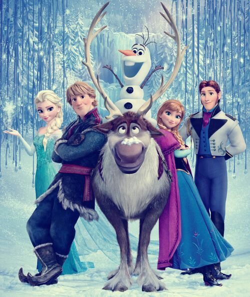 an image of frozen princess birthday card with the characters from disney's frozen world