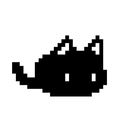 an image of a pixelated black and white teapot on a white background in the style of 8 bit video games