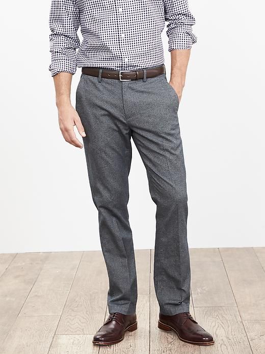 Kentfield Slim Charcoal Cotton Pant | Banana Republic Fall Chinos For Workwear With Welt Pockets, Workwear Bottoms With Patch Pockets And Flat Front, Slim Fit Bottoms With Button Closure And Flat Front, Fall Straight Leg Dress Pants With Button Closure, Fall Dress Pants With Button Closure And Straight Leg, Slim Fit Chinos With Belt Loops For Work, Workwear Pants With Patch Pockets And Straight Shape, Straight Pants With Patch Pockets For Work, Tailored Bottoms With Button Closure For Business Casual