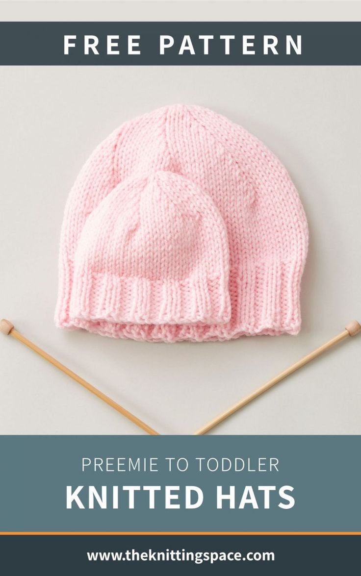 Preemie To Toddler Knitted Hats [FREE Knitting Pattern] Newborn Baby Hats Knitted Free Pattern, Free Baby Hat Knitting Patterns Straight Needles, Knit Baby Hats Pattern Free Newborns, Baby Knit Hat Pattern Free, Baby Hat Knitting Patterns Free Straight Needles, Newborn Knitting Patterns Free, New Born Hat, Toddler Hat Pattern, Child Hat Knitting Pattern