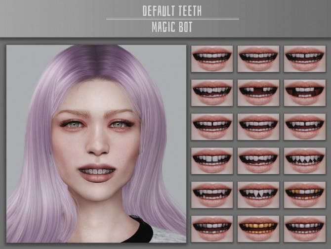 an animated image of a woman's mouth and teeth with different expressions on it