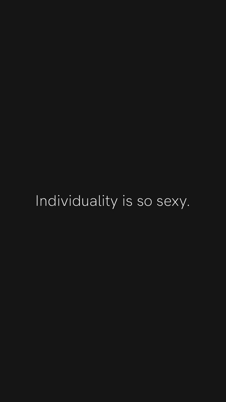 Individuality is so sexy. From the Motivation app: https://motivation.app/download Dominate Quotes Motivation, Motivation App, Motivation Quotes, Inspirational Words, Motivational Quotes, Quotes, Quick Saves