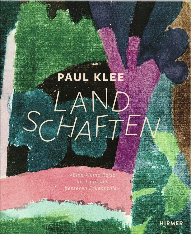 the cover of land schaffenn by paul klee, with an abstract painting