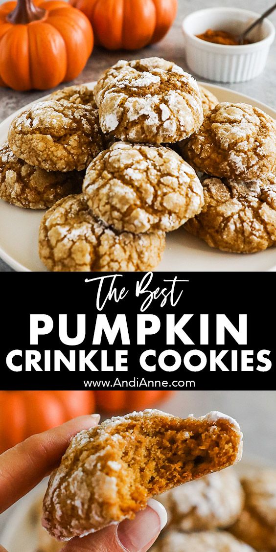 the best pumpkin crinkle cookies recipe