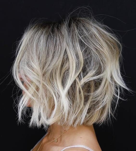 Choppy Bobs, Blonde Balayage Bob, Ideas Haircut, Balayage Bob, Messy Bob Hairstyles, Short Hairstyles Fine, Blond Balayage, Haircut Blonde, Blonde Short