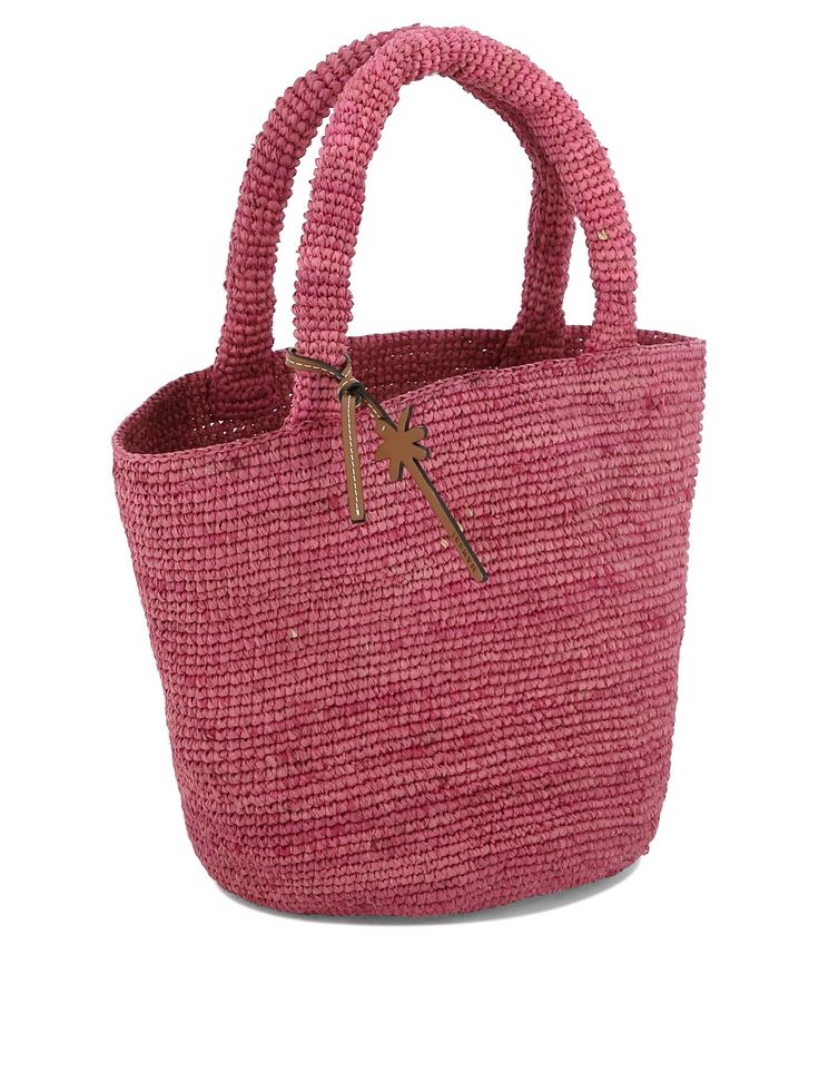 Manebi"Summer Medium" handbag100% rafia34x20x18 cm Eco-friendly Straw Bag For Shopping With Top Carry Handle, Chic Basket Straw Bag With Top Carry Handle, Elegant Top Handle Satchel For Beach, Summer Jute Shoulder Bag With Rolled Handles, Chic Handwoven Top Handle Bag, Summer Bags With Braided Top Handles, Summer Bag With Braided Top Handle, Summer Tote Bag With Rolled Handles, Summer Travel Crochet Bag With Rolled Handles