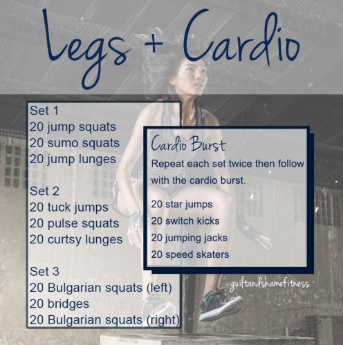 a poster with instructions on how to do the splits and cardio workouts for women