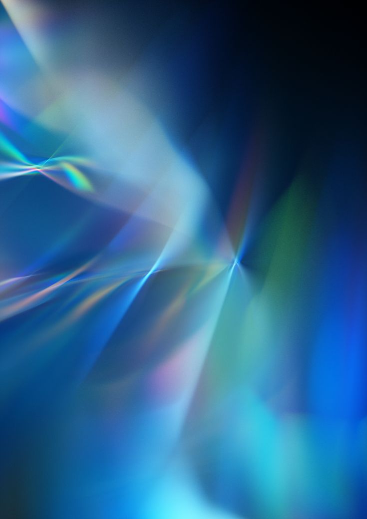 an abstract image of blue and green light coming from the back end of a cell phone