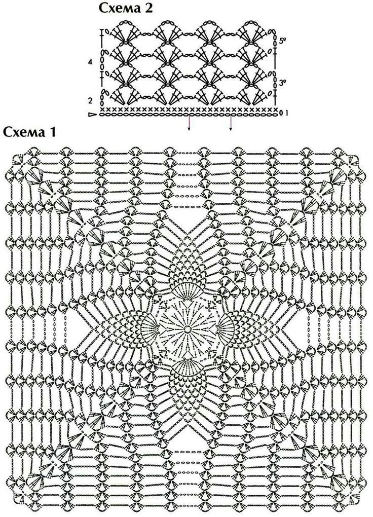 the diagram shows how to make a crochet pattern