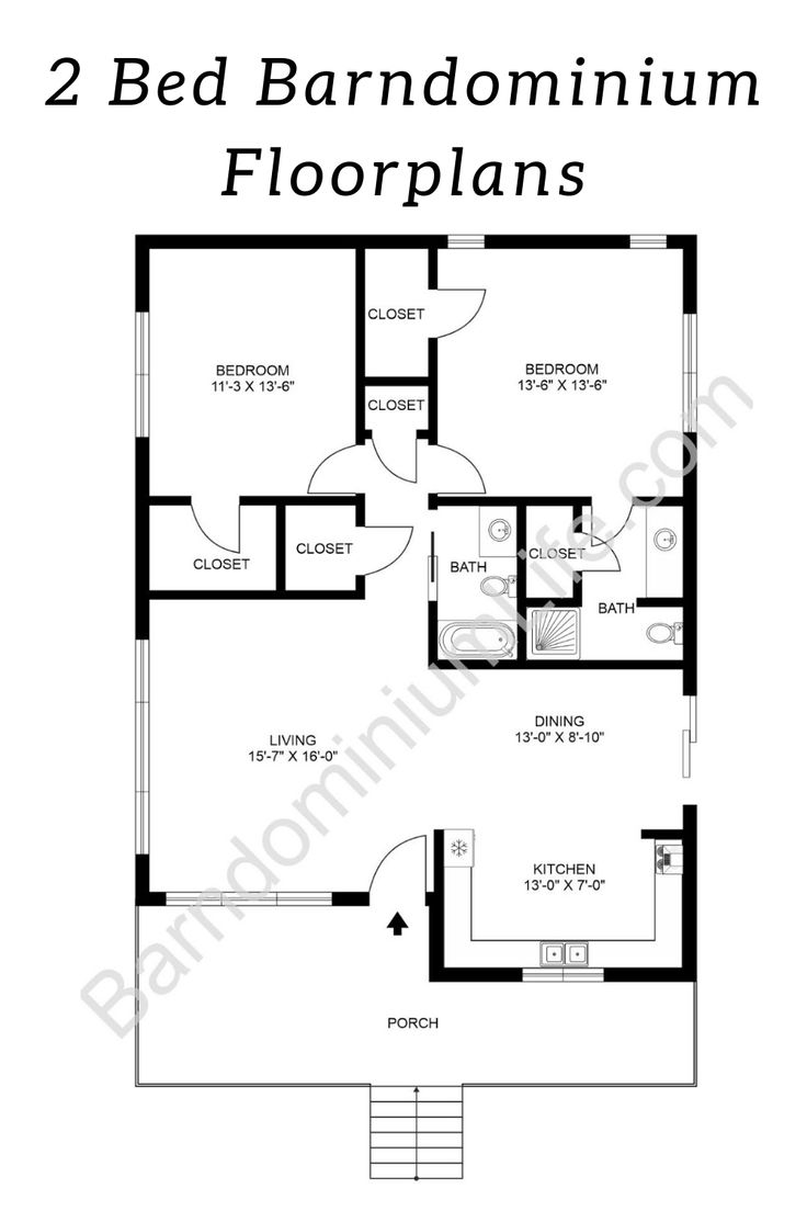 the floor plan for two bedroom apartment with 2 bathrooms and an attached bathroom in one room