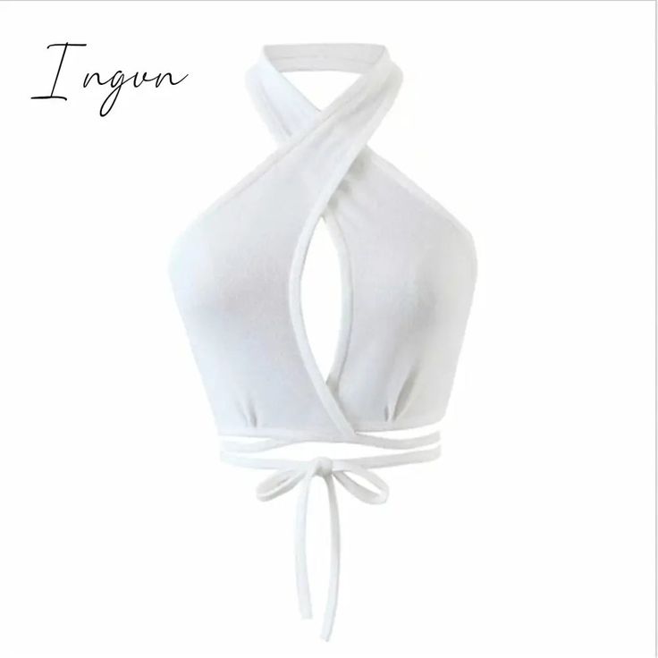 Brand Name: IngvnElasticity: Slight StrechFabric Type: BlendedMaterial: PolyesterPattern Type: SolidAge: 25-34Style: Sexy & ClubClothing Length: ShortOrigin: Mainland ChinaCN: GuangdongDecoration: BacklessGender: WOMENTops Type: Tank TopsItem Type: TopsPlace Of Origin: China (Mainland) Solid Halter Neck Tank Top For Club, Halter Neck Tank Top For Club, White Halter Neck Tank Top For Club, Halter Neck Crop Top For Club, White Club Top With Built-in Bra, Stretch Halter Neck Crop Top Vest, Low-cut Crop Top With Built-in Bra For Summer, Summer Stretch Bandage Halter Top, Stretch Low-cut Crop Top For Summer