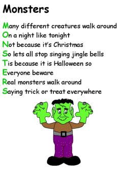 a cartoon character holding up two hands with the words monsters written below it in green