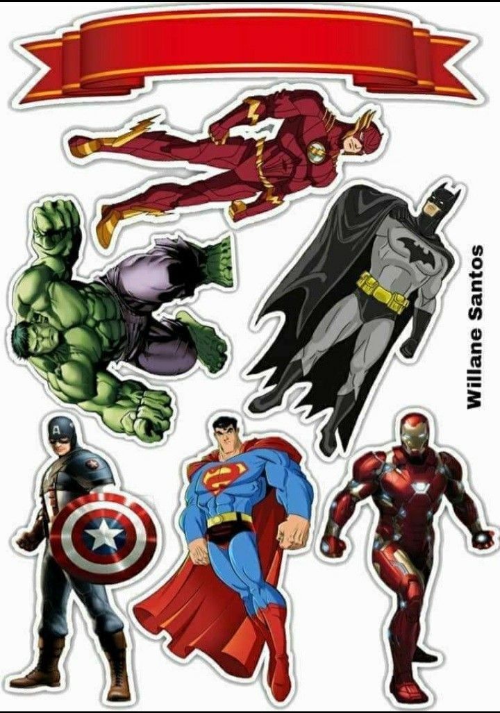 the avengers stickers are all different colors