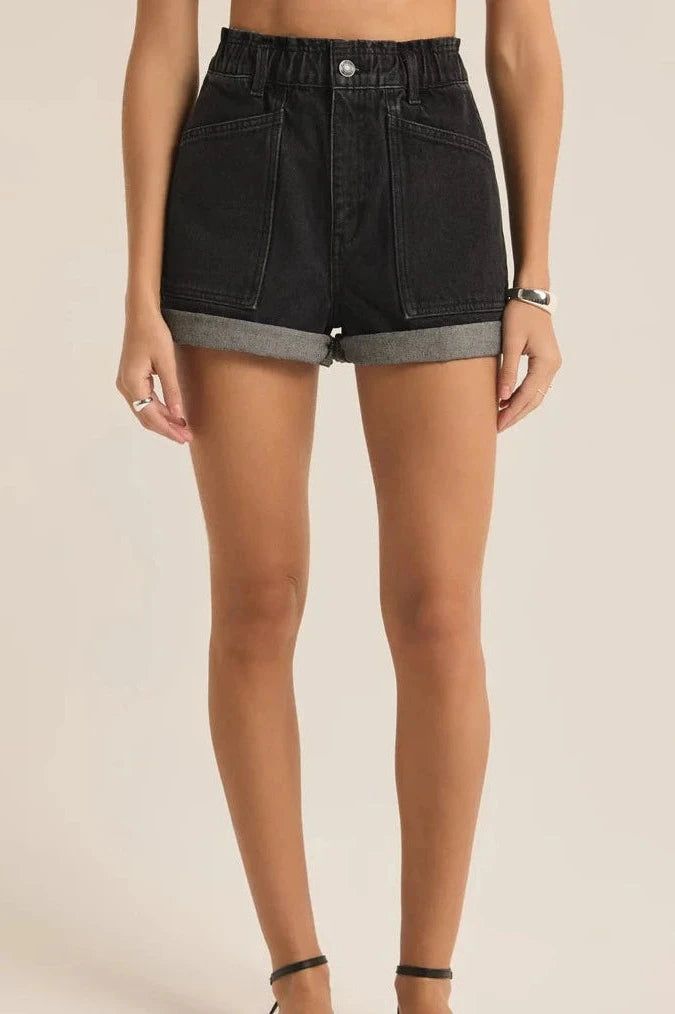 Experience the flattering aesthetic of these paperbag shorts. Crafted from our signature non-stretch denim, these hi-rise shorts boast a luxurious, lived-in softness that will elevate your summer wardrobe. Regular fit Denim: 100% Cotton High rise Zip fly with button closure Patch pocket Midweight Cropped Denim Jacket, Denim Short, High Waisted Shorts Denim, Rolled Hem, Midi Maxi Dress, Short En Jean, Plus Size Swimwear, Romper Pants, Long Blouse