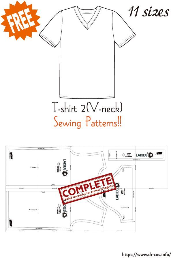 the sewing pattern for this t - shirt is very easy to sew