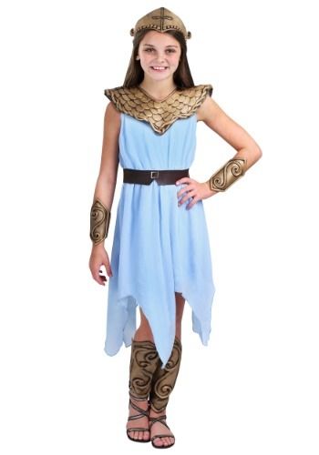 Athena Kids Costume for Girls#Kids, #Athena, #Girls Roman Goddess Costume, Goddess Costumes, Athena Costume, Goddess Halloween Costume, Goddess Halloween, Superhero Women, Athena Dresses, Costume Ideas For Halloween, Blue Chiffon Dresses