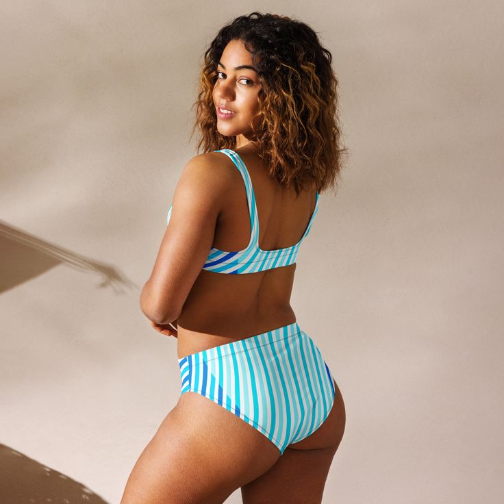 Introducing the FYC Recycled High Waisted Bikini Set 🌊 It’s too easy to fall in love with this bikini set! Whether you’re lounging by the pool or hitting the beach, this swimwear is designed for comfort and style. Here’s why it’s a must-have: 🌿 Eco-Friendly Material: Crafted from recycled REPREVE polyester, this bikini helps reduce plastic waste. Feel good about your swimwear choice while looking fabulous! 👙 Features: Double-layered construction: Provides extra support and coverage. Removable Beachy Seamless Swimwear For Poolside, Beachwear Bra-friendly Tankini For Poolside, Seamless Swimwear For Pool Vacation, Bra Friendly Swimwear For Pool And Beach Season, Beachwear Tankini For Pool With Bra-friendly Design, Vacation Tankini Bra-friendly For Poolside, Vacation Tankini Bra Friendly For Poolside, Vacation Tankini, Bra-friendly For Poolside, Upf 50+ Swimwear For Poolside