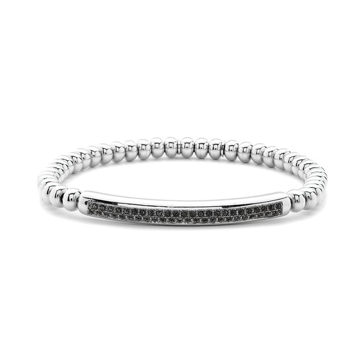 18K White Gold, .60ctw Black Diamond Tresore collection features nifty stretch bracelets that you can easily slip over your hand. They’re easy to wear either stacked or styled individually and make a perfect gift for any celebratory occasion. White Gold and Black Diamonds Black Diamonds, Stretch Bracelet, Black Diamond, Stretch Bracelets, Diamond Bracelet, Diamonds, White Gold, Perfect Gift, Bracelet