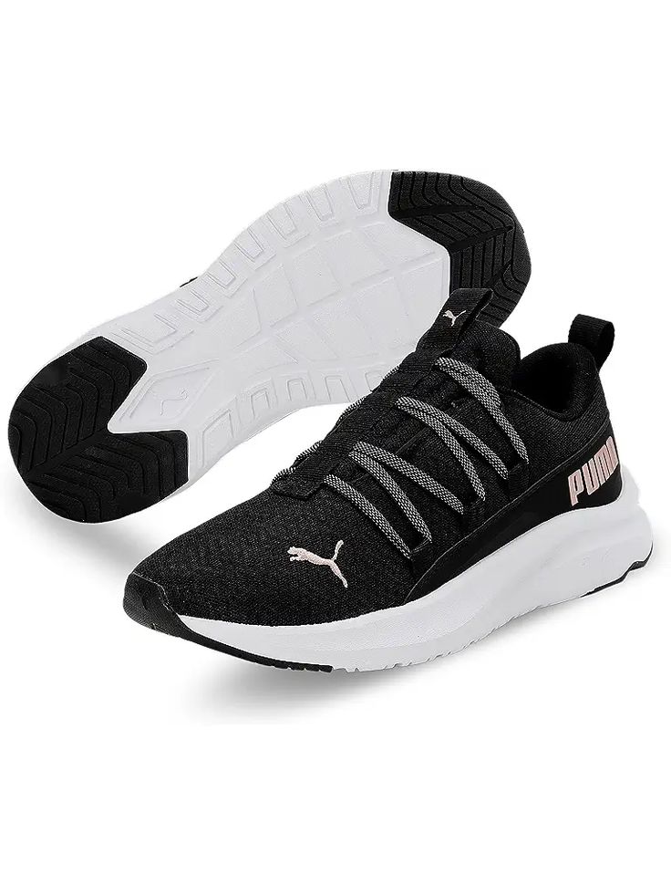 PUMA Softride One4All | Zappos.com Functional Lace-up Sneakers With Arch Support, Boost Midsole Lace-up Running Shoes, Sporty Lace-up Running Shoes With Arch Support, Dynamic Lace-up Workout Sneakers, Lace-up Walking Shoes With Boost Midsole For Workout, Breathable Lace-up Sneakers For Workout, Training Lace-up Sneakers With Boost Midsole, Functional Lace-up Walking Shoes For Workout, Black Lace-up Sneakers For Workout