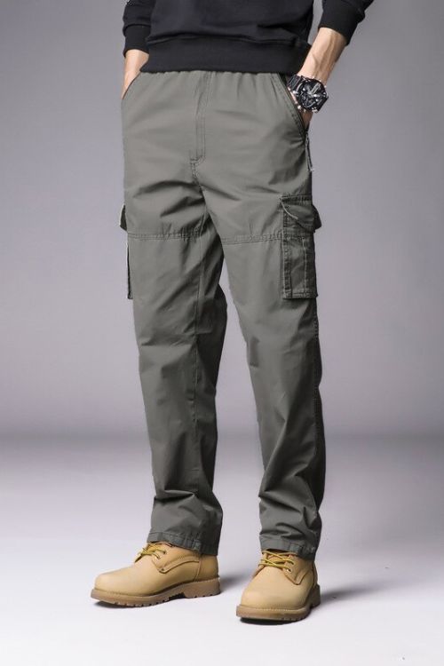 Waist Type: MID Thickness: Midweight Style: Normcore/Minimalist Pant Style: Cargo Pants Material: Cotton Length: Full Length Item Type: Full Length Gender: MEN Front Style: Flat Fit Type: Regular Fabric Type: Broadcloth Decoration: Pockets Closure Type: Elastic Waist Applicable Season: Spring and Autumn Applicable Scene: Casual Gray Baggy Cargo Pants For Outdoor, Outdoor Gray Cargo Pants, Gray Cargo Pants With Multiple Pockets For Outdoor, Gray Cargo Pants With Pockets For Outdoor Activities, Outdoor Cargo Pants With Side Pockets In Gray, Outdoor Gray Cargo Pants With Side Pockets, Gray Pants With Side Pockets For Outdoor Activities, Gray Cargo Pants With Pockets For Outdoor, Gray Outdoor Pants With Multiple Pockets