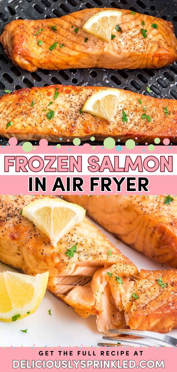 Need a simple dinner recipe for weeknights? Learn how to cook frozen salmon in air fryer! In less than 30 minutes, you can have this air fried salmon that tastes delicious. Your family will love this easy air fryer meal! Frozen Salmon In Air Fryer, Frozen Salmon Recipe, Salmon In The Air Fryer, Fried Salmon Recipes, Air Fried Salmon, Cook Frozen Salmon, Salmon In Air Fryer, Easiest Meals, Frozen Salmon