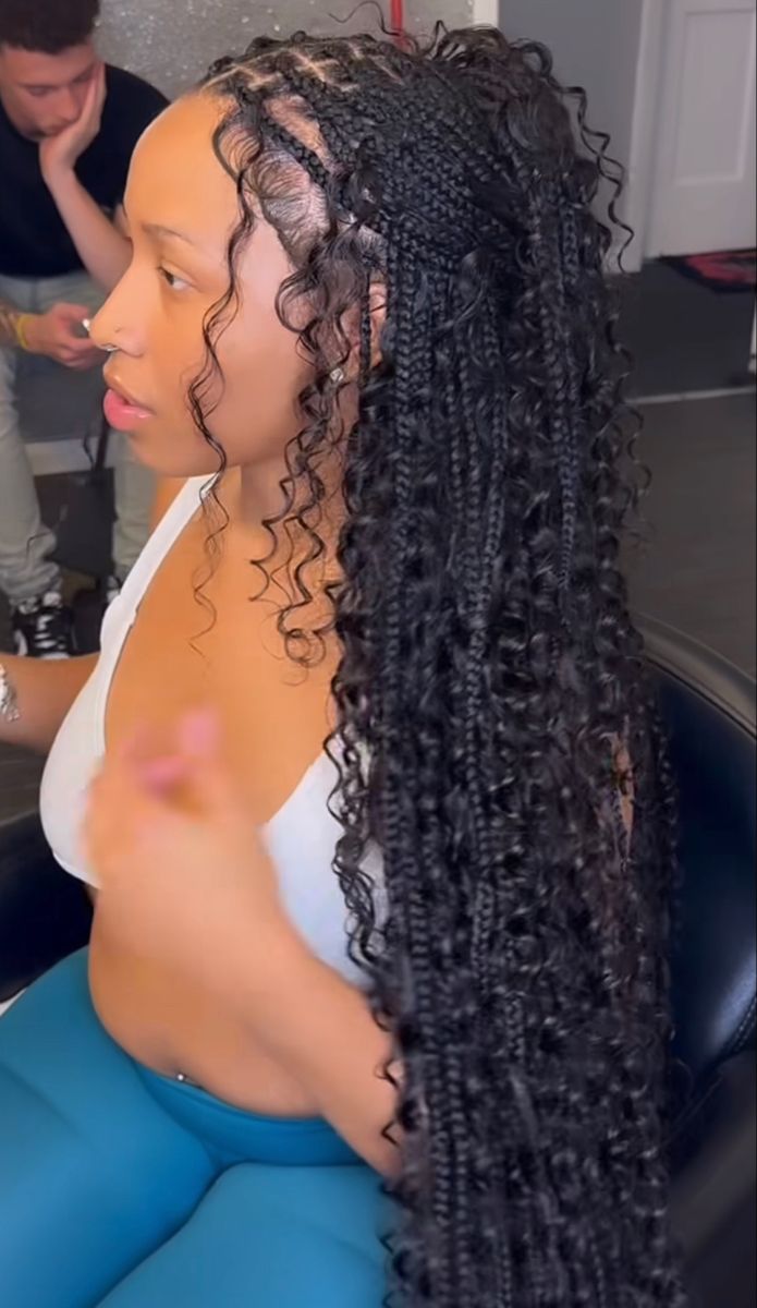 Boho Braids, Box Braids Hairstyles, Winter Hairstyles, Braids Hairstyles, Beauty Collection, Hairstyle Ideas, Box Braids, Hair Inspo, Hair Ideas