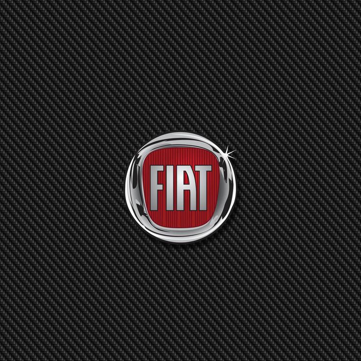 the fiat logo is shown on a black background