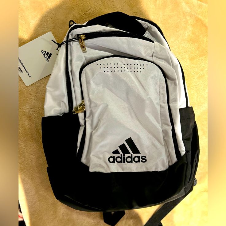 Brand New Grey Adidas Backpack Sporty Shoulder Bag For School In Backpack Style, Adidas Rectangular Bag For Daily Use, Adidas Rectangular Bag For Everyday Use, Rectangular Adidas Bag For Everyday Use, Sporty Bags With Adjustable Strap For Students, Adidas Sporty White Backpack, Adidas White Sporty Backpack, White Adidas Sporty Backpack, Adidas Sporty Backpack For Students