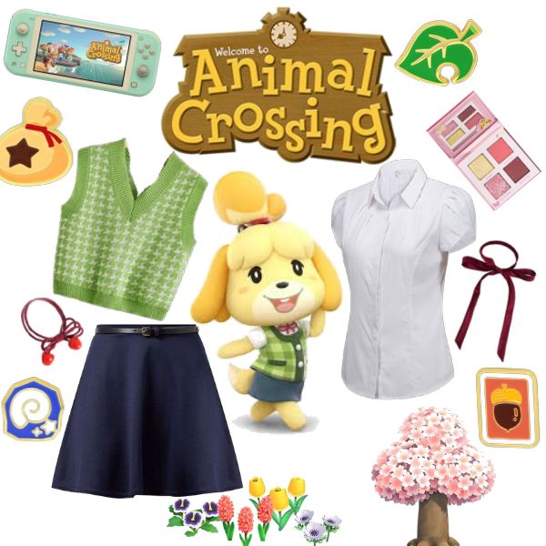 animal crossing isabelle costume Outfit | ShopLook Isabelle Outfits Animal Crossing, Isabelle Halloween Costume, Halloween Costume Animal Crossing, Tom Nook And Isabelle Costume, Isabelle Acnh Cosplay, Animal Crossing Costume Halloween, Animal Crossing Inspired Outfits, Animal Crossing Party Ideas, Animal Crossing Halloween Costume