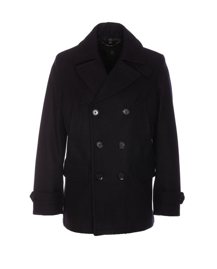 Belstaff Black Milford Peacoat Jacket With Frontal Double Breasted Buttons Closure, Pockets, Long Sleeves, Strap On Cuffs, EU SIZE (IT)Gender: MenMaterial: 75%WOOL, 20%POLYAMIDE, 5%CASHMERE, 100%VISCOSE, 100%POLYESTERColor: BLUEMade in: ROProduct ID: 105325INKBL*Import tax/duty will be calculated at checkout (If applicable) Winter Sport Coat With Notch Lapel And Button Cuffs, Double-breasted Business Outerwear With Double Button Closure, Business Double-breasted Outerwear With Double Button Closure, Business Double-breasted Pea Coat With Pockets, Tailored Double-breasted Pea Coat With Button Cuffs, Winter Pea Coat With Notch Lapel And Button Cuffs, Winter Double-breasted Sport Coat, Business Casual Peacoat With Double Button Closure, Double-breasted Peacoat For Business In Fall